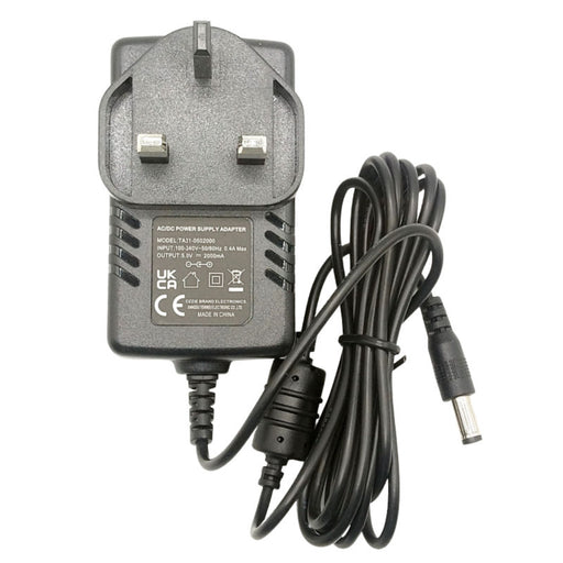 UK 5V 2A 10W Power Supply Adapter 5.5mm x 2.5mm Plug 100-240V - 1.5m Cable