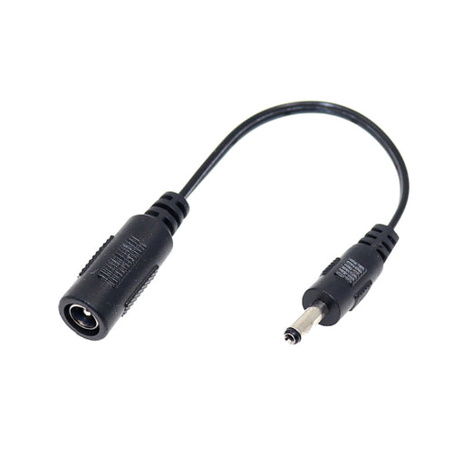 5.5 x 2.1mm DC Female to 3.5 x 1.35mm DC Male Power Connector Cable, Length: 18cm(Black)