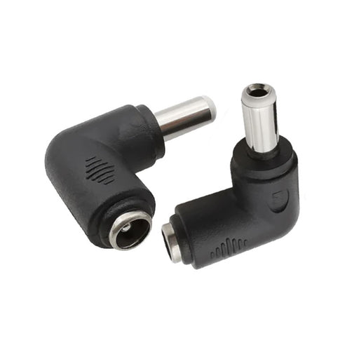 Right angle 5.5mm x 2.5mm Male to 5.5mm x 2.1mm Female Plug Power Jack Connector