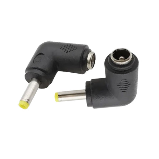 Right angle 4.0mm x 1.7mm Male to 5.5mm x 2.1mm Female Plug Power Jack Connector