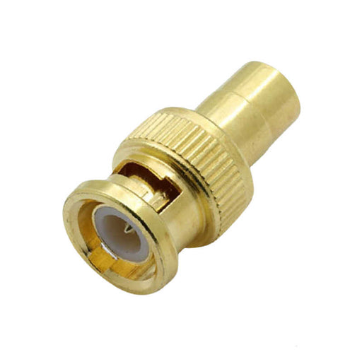 Gold-Plated RCA Female Plug to BNC Male Jack Adapters Coaxial Connector