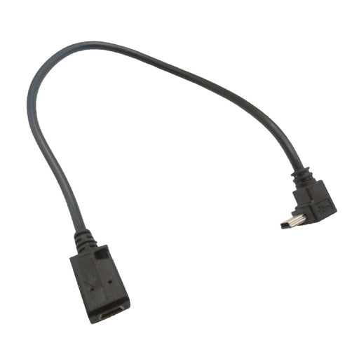 Down Angle 90 Degree Mini USB 5 Pin Male to Female Extension Data Sync Cable Connector Charger 30cm