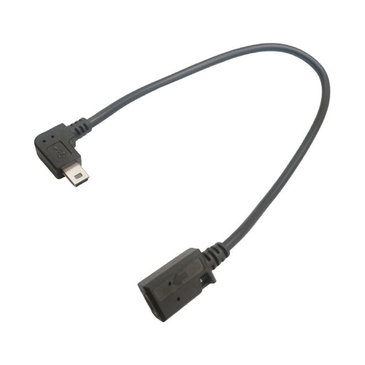 Left Angle 90 Degree Mini USB 5 Pin Male to Female Extension Data Sync Cable Connector Charger 30cm