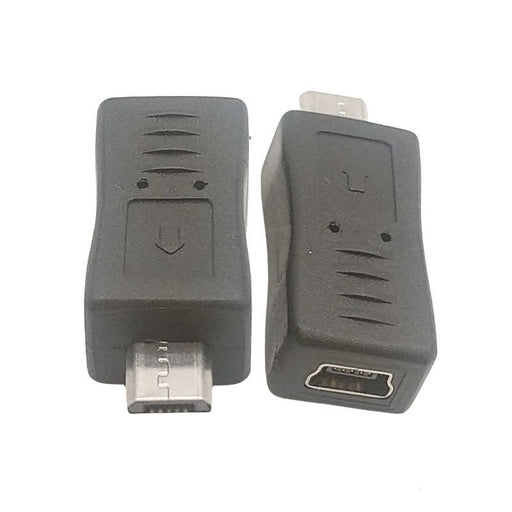 Micro USB Male to Mini USB Female Connector Converter Extension USB Adapter Plug