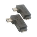 1Pair Right & Left 90 Degree Mini USB 5Pin Male Angled to Female Micro USB 5pin