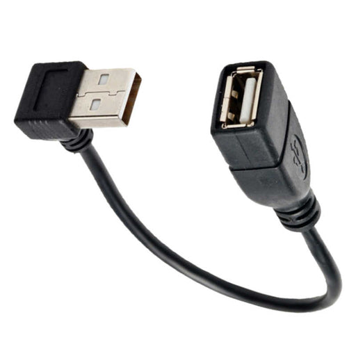 30cm 90 Degree Up Angled USB 2.0 A Male to Female Extension Cable