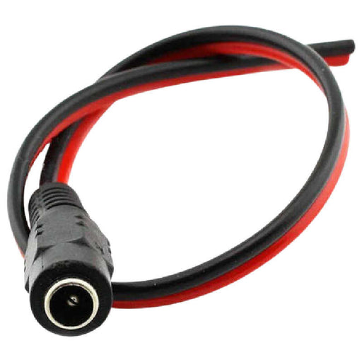 DC Power Extension Lead, 5.5mm x 2.1mm Socket to Bare End - 25cm