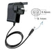 UK 9V 1A Power Supply Adapter Negative Polarity 5.5mm x 2.1mm Plug 100-240V - 1.5m Cable